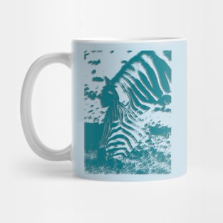 Silhouette of zebra Mug